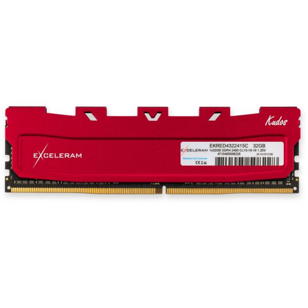 

Модуль памяти для компьютера DDR4 32GB 2400 MHz Red Kudos eXceleram (EKRED4322415C)