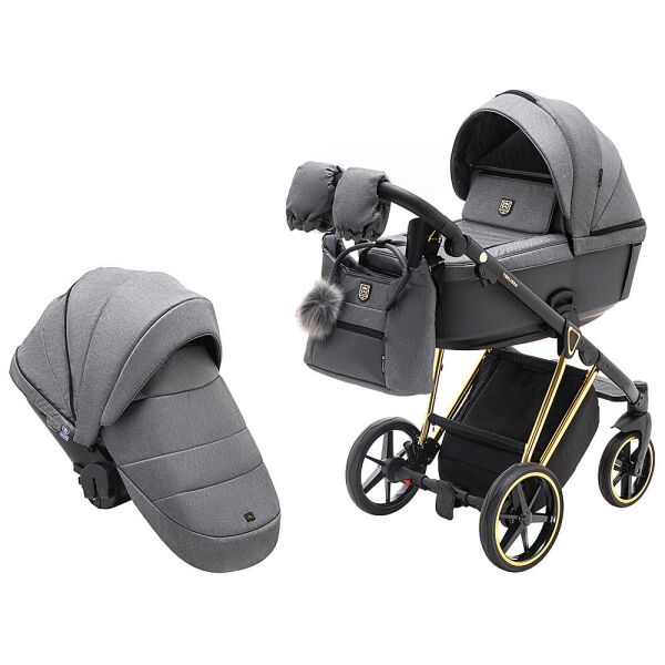 

Коляска 2 в 1 Adamex Belissa Special Edidion (Gold) серый 625826