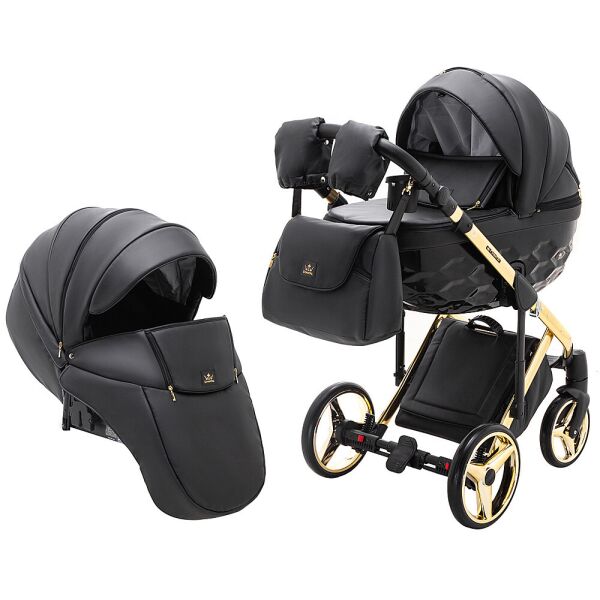 

Коляска 2 в 1 Adamex Chantal Polar (Gold) кожа 625834