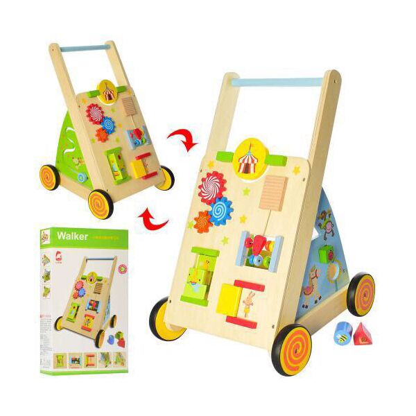 

Деревянная каталка - ходунки (бизиборд Busyboard) арт. 2138