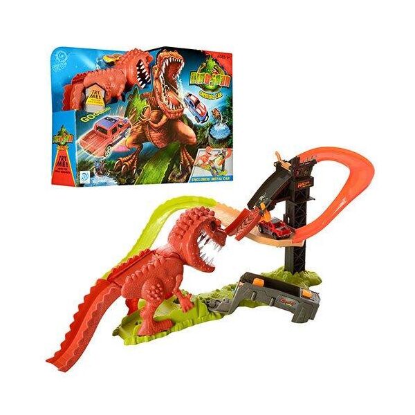 

Автотрек гоночный "Динозавр Рекс". Аналог Hot Wheels. 3-уровневая трасса. Много деталей. арт. 8899-91
