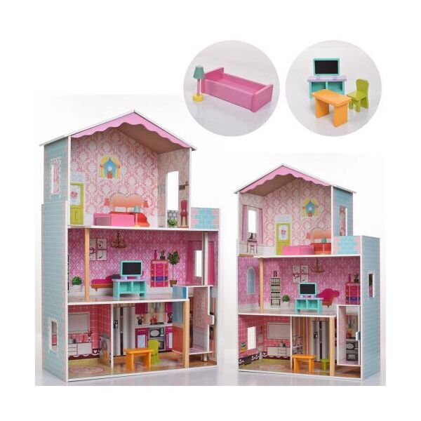 

*Деревянный домик с мебелью для кукол (аналог KidKraft) арт. 2579