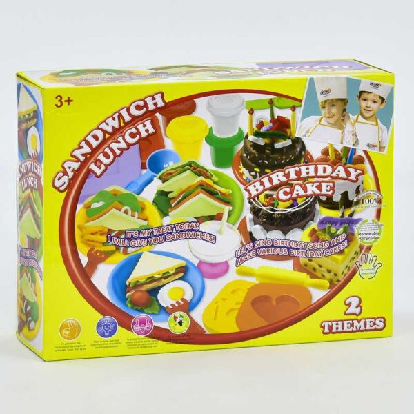 

Тесто для лепки 8328 (12) "Сендвич-Ланч" в коробке