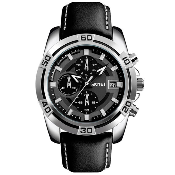 

Чоловічий спортивний кварцовий годинник Skmei Avalon Black 9156