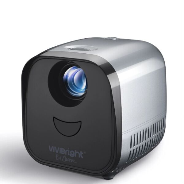 

Проектор детский Vivibright L1 Серебристый для мультиков и фильмов с пультом ДУ 4 Вт