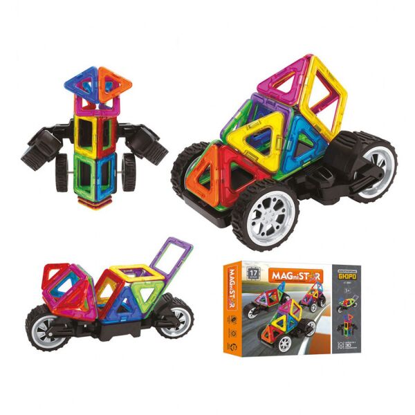 

Магнитный конструктор Транспорт Limo Toy 17 деталей (LT3007)