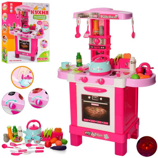 

Игровой набор Кухня Limo Toy, продукты, посуда, 87-64-29 см (008-939)