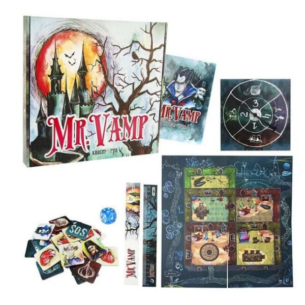 

Настольная игра-квест "Mr. Vamp" Strateg на укр. языке (32060)