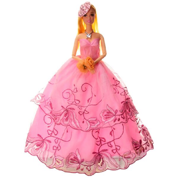 

Кукла в бальном платье SHANTOU на шарнирах, 29 см (Розовый) (YF1157G(Pink))