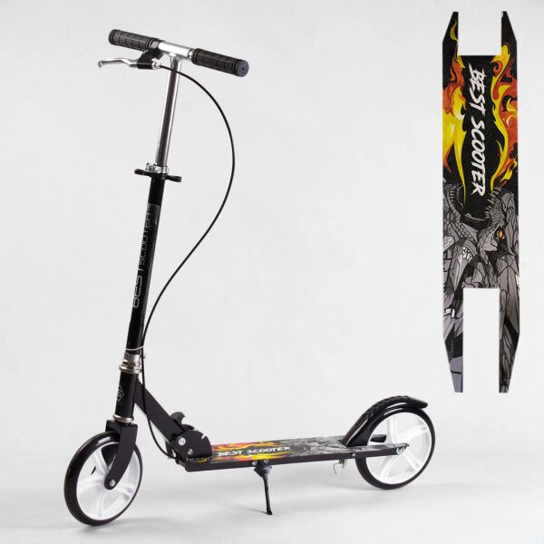 

Самокат BEST SCOOTER 49494 черный (ручной тормоз)