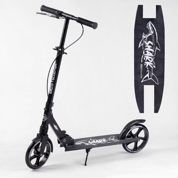 

Самокат BEST SCOOTER "SHARK" 16874 черный (1 амортизатор, ручной тормоз)