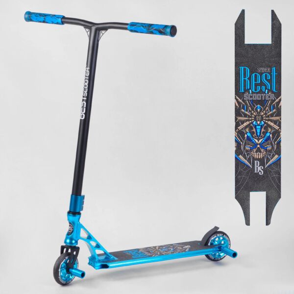 

Самокат BEST SCOOTER BS-53480 голубой (диски металл, HIC, 2 пеги)