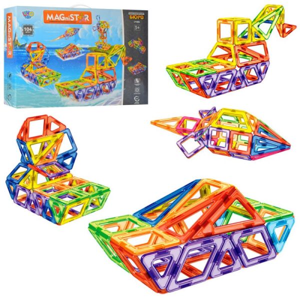 

Конструктор LIMO TOY 1004 магнитный - Водный транспорт (104 дет.)