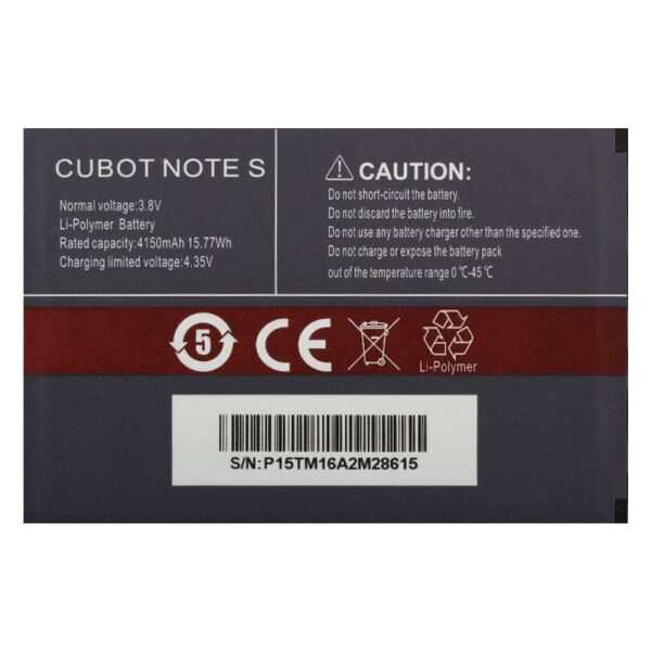 

Аккумулятор батарея для Cubot Note S 4150 mAh Original PRC