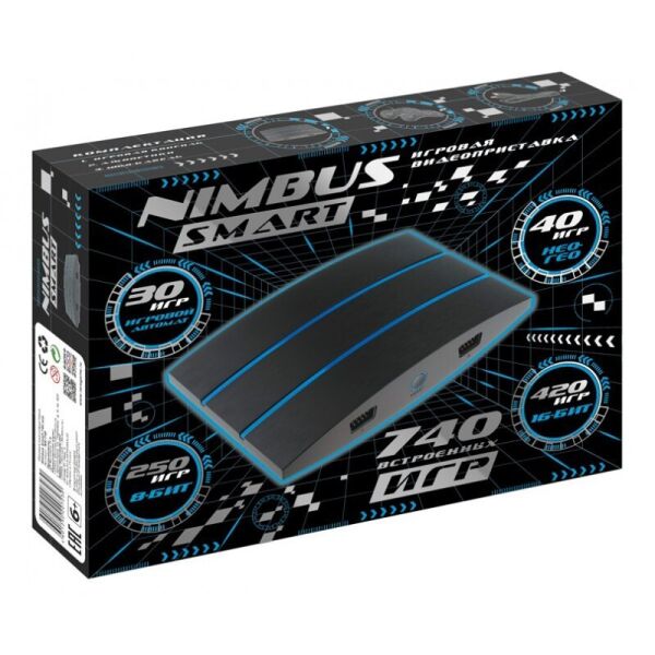 

Игровая приставка Nimbus Smart HDMI 740 встроенных игр 8/16 бит запуск с карты памяти SD платформы Dendy, Sega, Neo-Geo, MAME