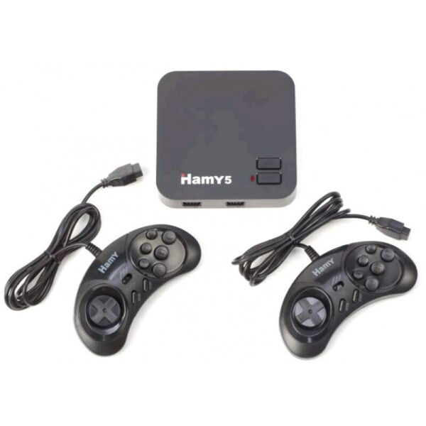 

Игровая приставка Hamy 5 505 встроенных игр Sega + Dendy поддержка карт SD, Черная