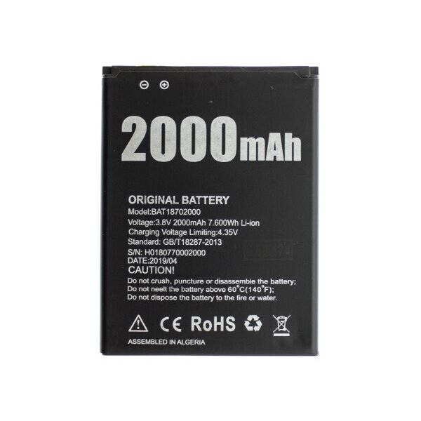 

Аккумулятор батарея для Doogee X50 2000 mAh Original PRC