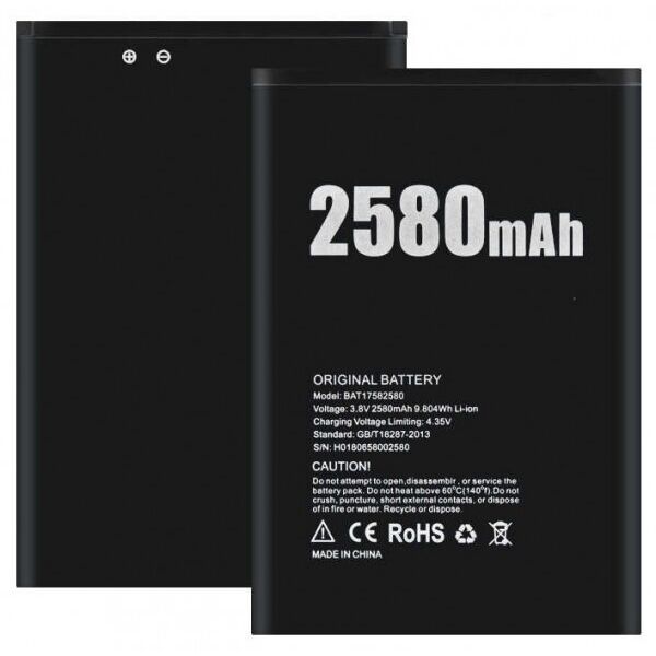 

Аккумулятор батарея Doogee X20 2580 mAh BAT17582580 Original PRC