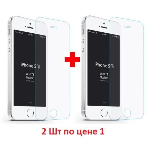

Защитное стекло OptiGlass 2D для iPhone 5 5S 5C SE 2шт