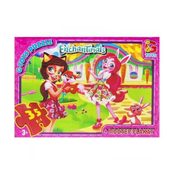 

Пазл G-toys Enchantimals 35 эл EA208