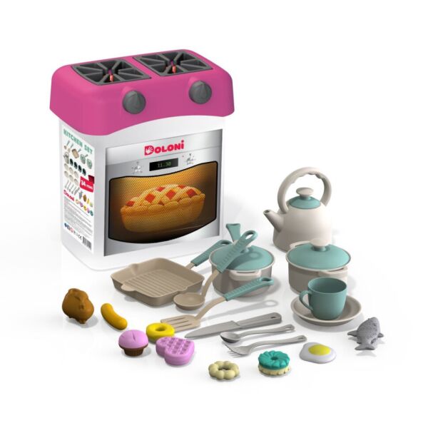 

Игровой набор Кухня-Бокс DOLONI-TOYS (Розовый) (01480/1)