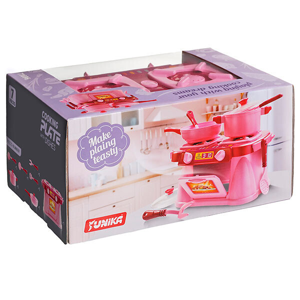 

Игровой набор Кухонная плита "Cooking Plate with Dishes" Юника 7 предметов (71696)