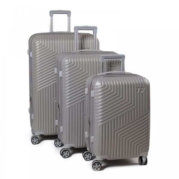 

Чемодан дорожный 31 ABS-пластик 802 light-grey