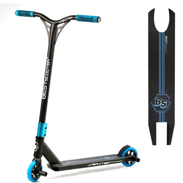 

Самокат трюковый Scooter Черно-синий 6900066362224