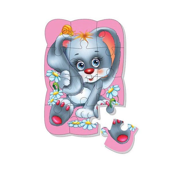 

Пазл магнитный Vladi Toys Зайчик 12 деталей