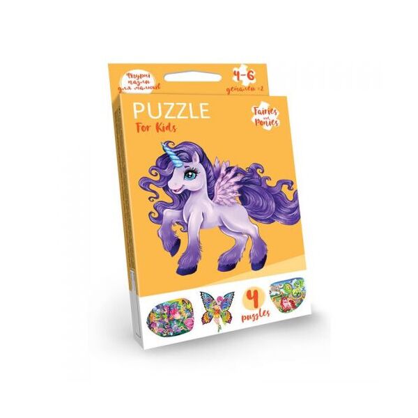 

Пазл Danko Toys Детские пазлы Единорог фиолетовый
