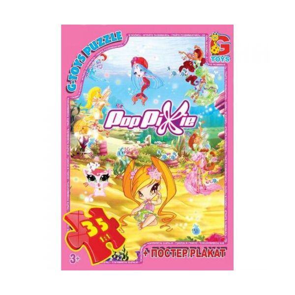 

Пазл G-toys PopPixie (Волшебные Поппикси) 35 элементов