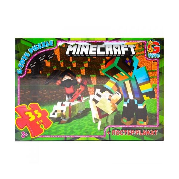 Пазл G-toys Minecraft 35 эл MC784