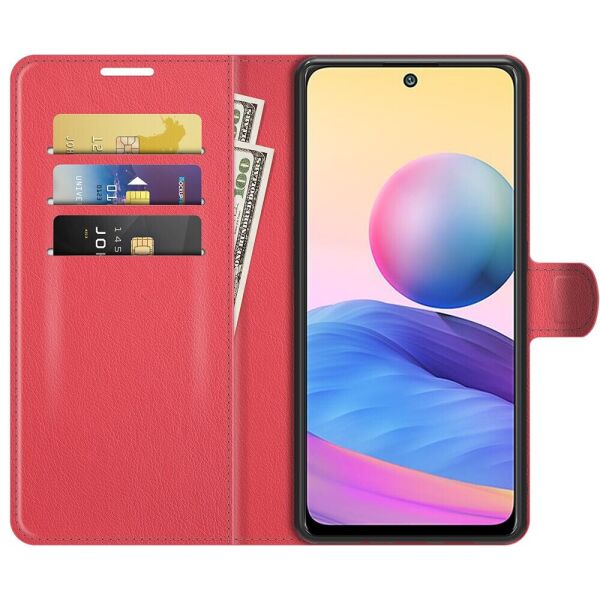 

Чехол Fiji Luxury для Xiaomi Redmi Note 10 5G книжка красный