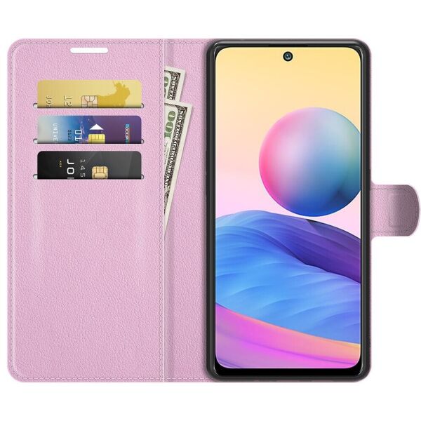 

Чехол Fiji Luxury для Xiaomi Redmi Note 10 5G книжка светло-розовый