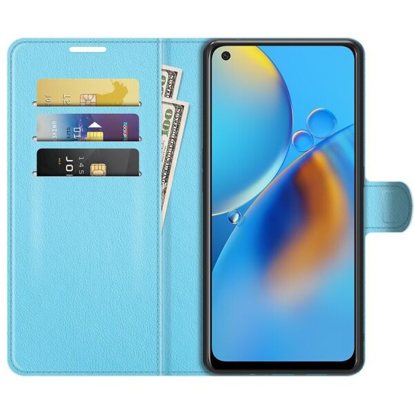

Чехол Fiji Luxury для Oppo A74 книжка голубой