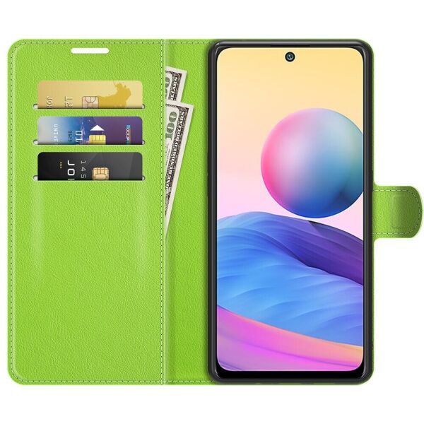 

Чехол Fiji Luxury для Xiaomi Redmi Note 10 5G книжка зеленый
