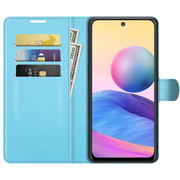 

Чехол Fiji Luxury для Poco M3 Pro книжка голубой