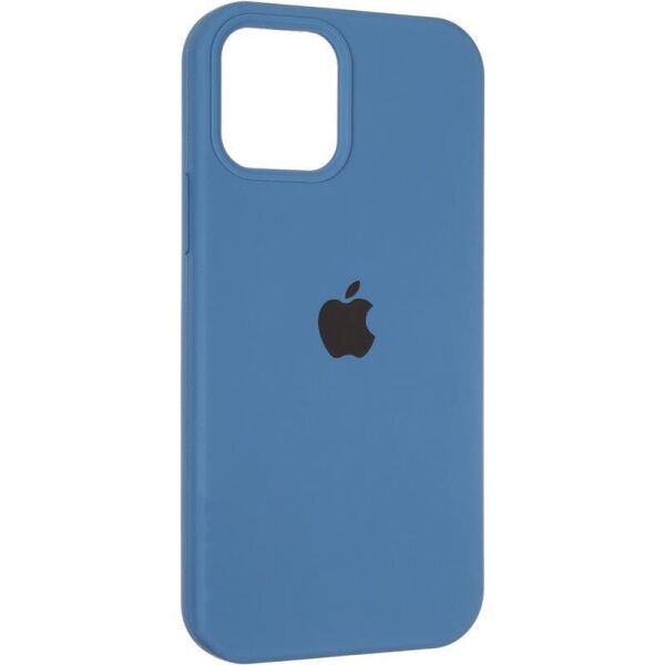 

Чехол Fiji Silicone Case для Apple iPhone 12 бампер накладка Full Soft Alaskan Blue