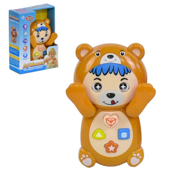 

Детский интерактивный телефон ''Ау Мишка'' PLAY SMART 7823 на рус. языке (Brown)