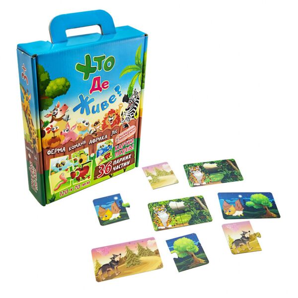 

Детские Пазли "Хто де живе" 30700 (укр.)