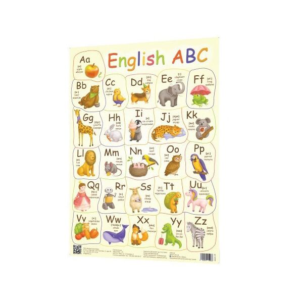 

Плакат Английский алфавит 120499