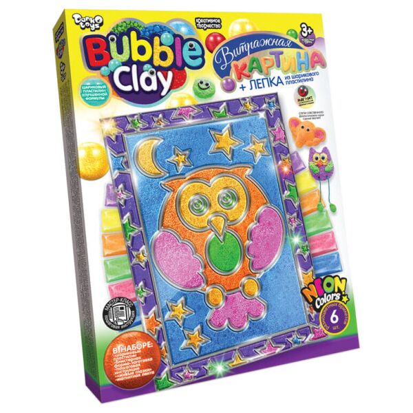 

Набор для творчества Витражная картина Bubble Clay BBC-02 (Сова)