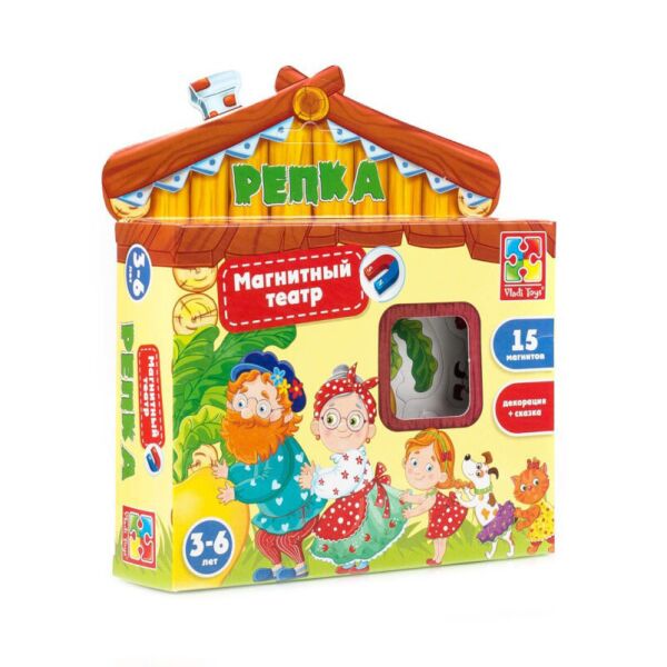 

Настольная игра для детей "Магнитный театр. Репка" VT3206-07 (рус.)