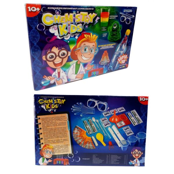 

Детский набор для проведения опытов "CHEMISTRY KIDS" CHK-01 (Синий)