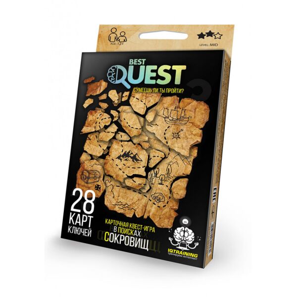 

Детская карточная квест-игра "BEST QUEST" BQ-01 рус (Желтый)