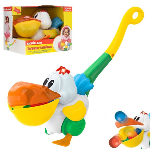 

Игрушка-каталка "Пеликан-затейник" ТМ Kiddieland (укр.озвучка) арт. 054916