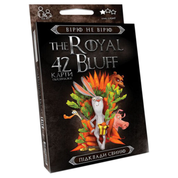 

Карточная игра The ROYAL BLUFF RBL-01 на украинском языке (RBL-01-01U)