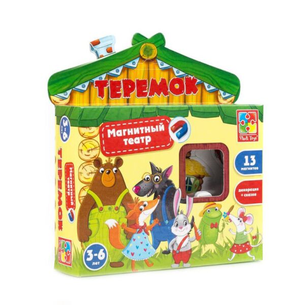 

Настольная игра для детей "Магнитный театр. Теремок" VT3206-08 (рус.)