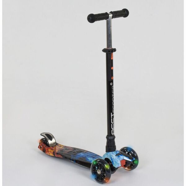 

Самокат детский Scooter Best Maxi АБСТРАКЦИЯ (с регулировкой ручки и светящимися колесами) арт. 1314 (24665)