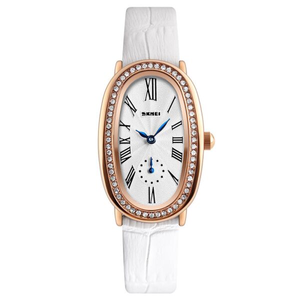

Часы женские SKMEI 1292 ELEGANT Белый с ремешком из эко кожи